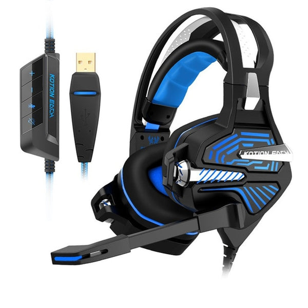 GS100 Computer Gamer Vibration Headphones