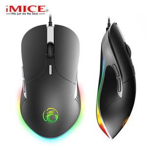 Wired LED Gaming Mouse 6400 DPI USB Ergonomic Mause