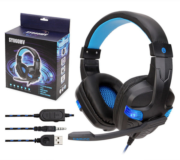 Gamer Headset For PS4 Xbox one PC With MIC Stereo Over ear Headphones