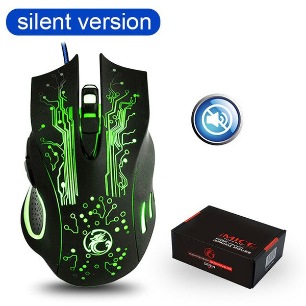 Wired LED Gaming Mouse 5000 DPI USB Ergonomic Mause