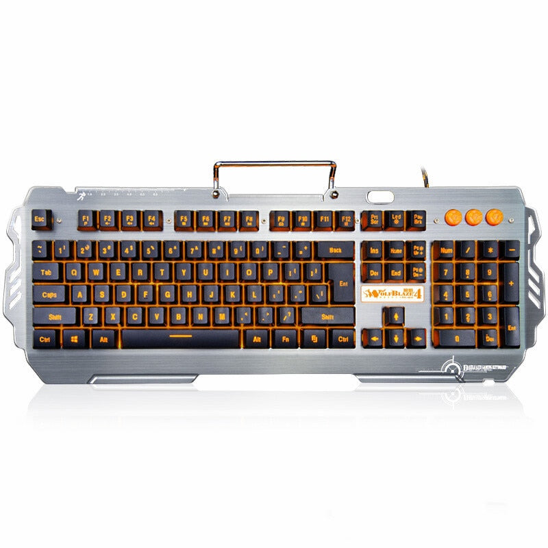 Metal  Membrane Gaming Keyboard Backlight Notebook Computer