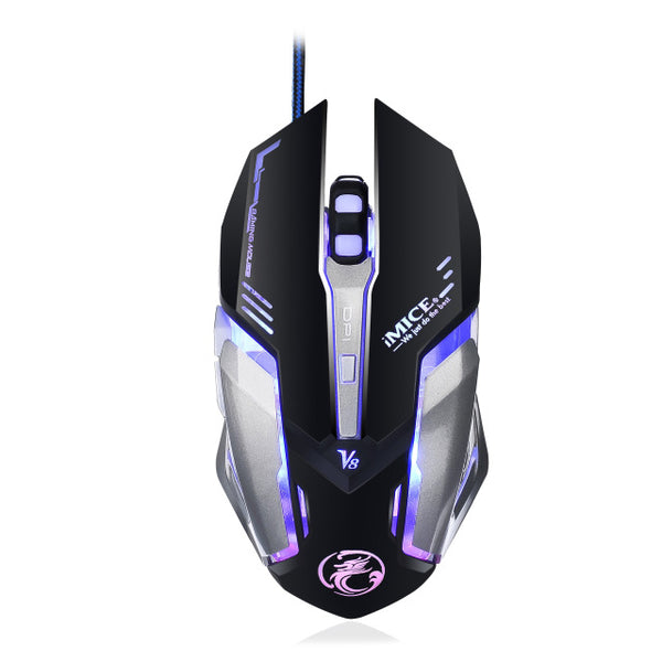 Wired Gaming Mouse Gamer 4000DPI Computer Game Mouse Professional 6 Buttons
